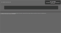 Desktop Screenshot of dr-ralph-hannes.de